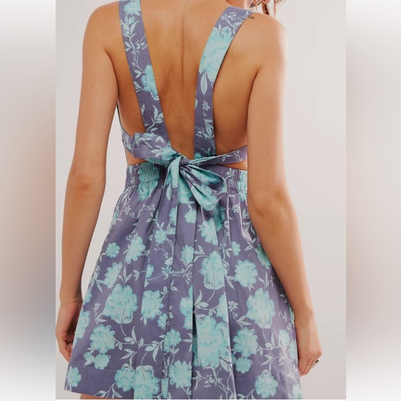 Free People Meet Me In Maui Floral Mini Dress - Picture 3 of 7